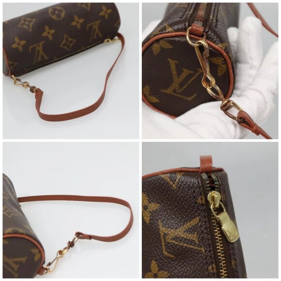 LOUIS VUITTON Monogram Papillon Pouch LV Auth 142325 - Picture 16 of 16